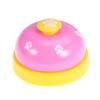 Pet Dog Potty Training Bell with Flat Wide Button for Easy Ringing Pleasant Loud Sound Works In Another Room Pink Black