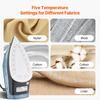 VEVOR Steam Iron, 1600W Iron for Clothes, Aluminum Alloy + PTFE Soleplate, Auto Shut-Off, Self-Cleaning, Four Temperature Settings, Quick Heating