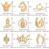 5Pcs Horse/Hat/Horseshoe/Cactus/Boot Charms Stainless Steel Western Cowboy Pendants DIY Bracelet Necklace Crafts Jewelry Making