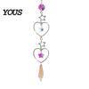 Wall Hanging Decor Colorful Crystal Suncatcher, Sun Catcher for Windows, Healing Glamorous Decoration Home, Crystals Prism Rainbow Maker,