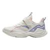 Anta Kids Synthetic Leather Fabric Trendy Versatile Lightweight Shock Absorbing Low Top Running Shoes Men Running Shoes White Pink Purple A22445577-3