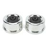 2.44in OD Trailer Axle Dust Cap with Rubber Plugs Trailer Bearing Grease Caps for Boat Trailer Wheel Hub 5,200‑6,000 Lb