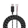 2.2 Meters USB Cable Wire Line Replacement for Steelseries Kana Mouse Black+White