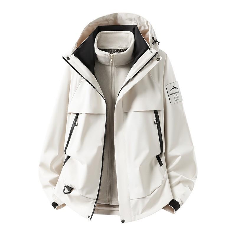 3-in-1 Outdoor Jacket Men Women Hiking Camping Climbing Windproof Waterproof Coat