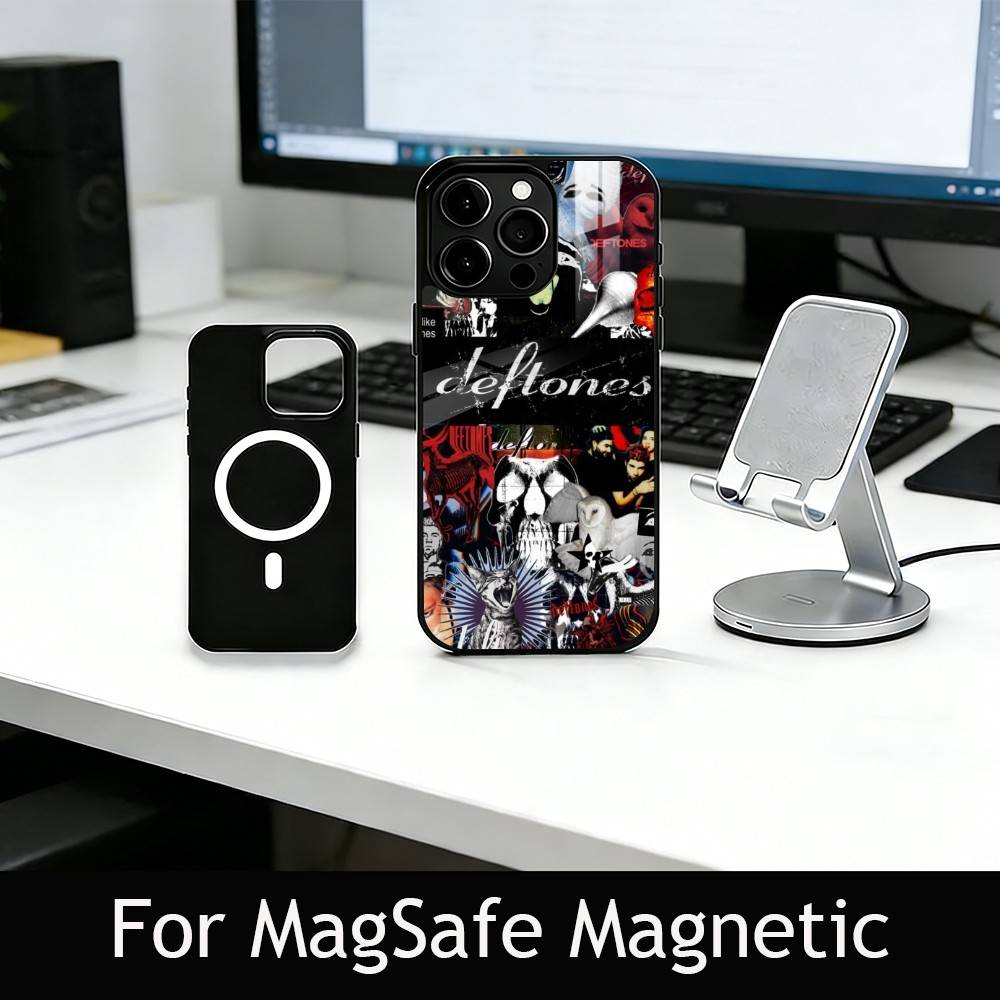 R-Rock B-Band D-Deftones Phone Case For iPhone17,16,15,14,13,12,11 Plus,Pro Magnetic with Magsafe Wireless Charging