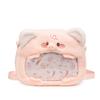 Pig Pink Cartoon Plush Bags Ergonomic Design Amples Storage School Leisures