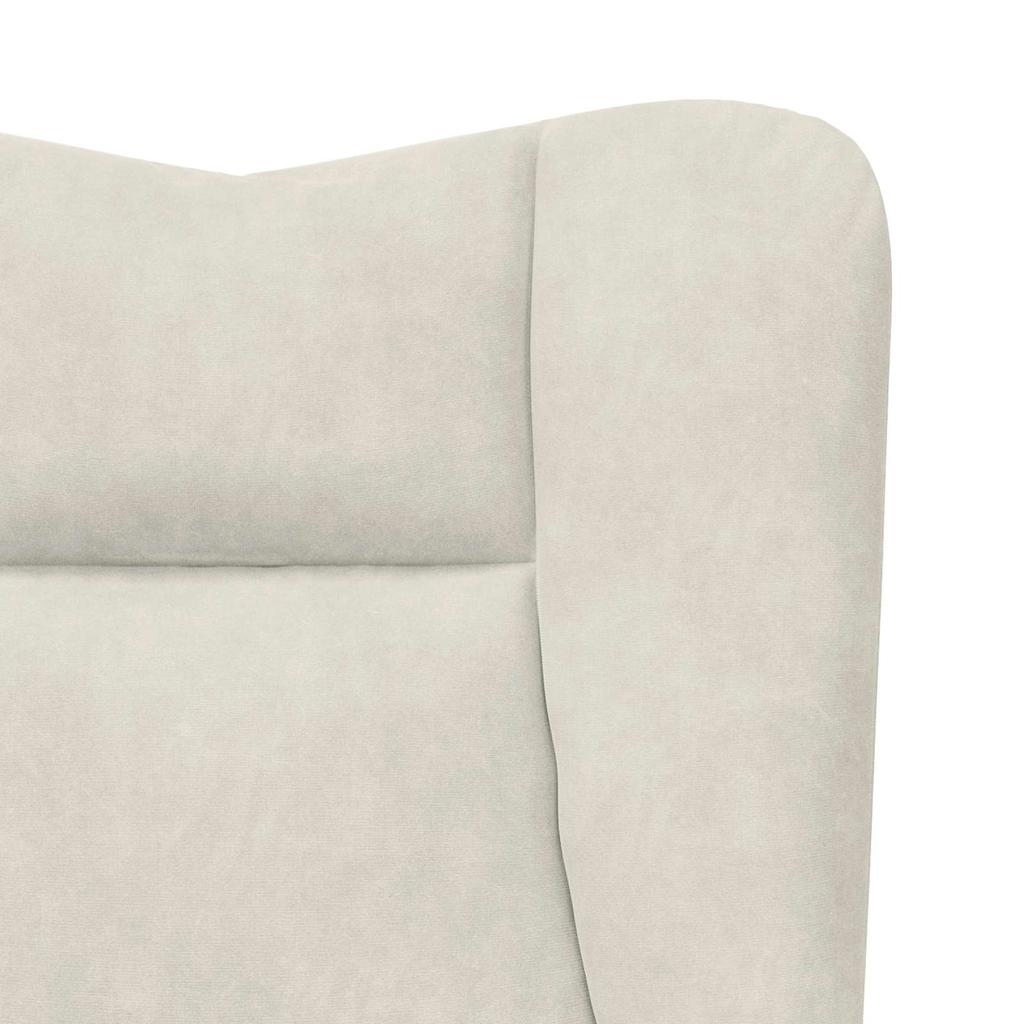 Armchair Cream 63 x 67 x 94 cm Velvet