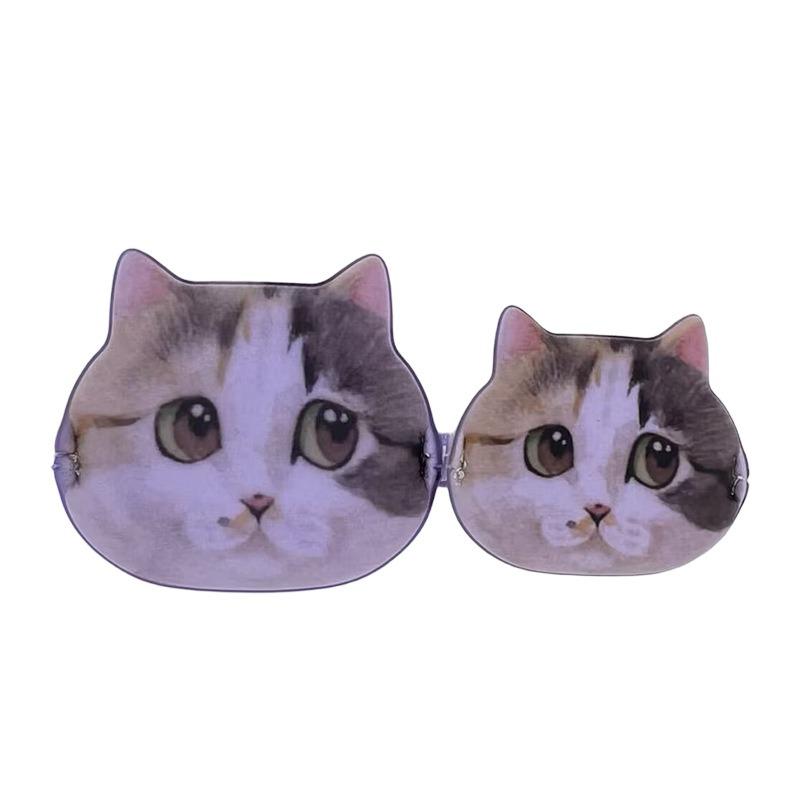 Double-sided Blue Cat Powder Puff with Hydrophobic Non-latex Egg Yolk Paste Material of The Same Type Non-toxic Powder Puff for Makeup Setting Tool.