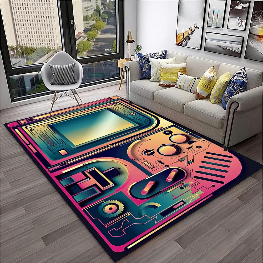 Game Boy GamePad Retro konsola do gier dywan dywan dla domu salon sypialnia Sofa wycieraczka Decor, dywanik dla dzieci antypoślizgowa mata podłogowa