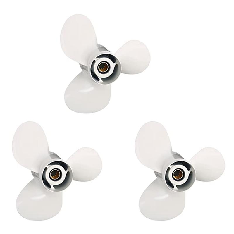 3X Marine Propeller Boat Parts 40-50HP Outboard Propeller 11 1/8 X 13-G For  40-60HP 69W-45945-00-EL