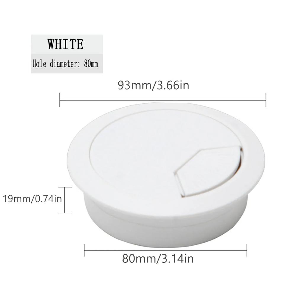 1/2/4/5pcs Desk Cord Grommet Wire Hole Cover Line Outlet Port Threading Box Cover Cable Passing Box Office Table Cable Organizer