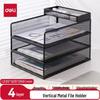 Deli 3-Tier Vertical Metal File Organizer