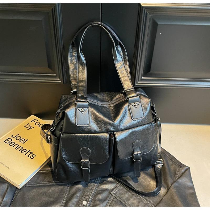 Large capacity bag women's autumn and winter new fashion shoulder handbag casual versatile messenger tote bag