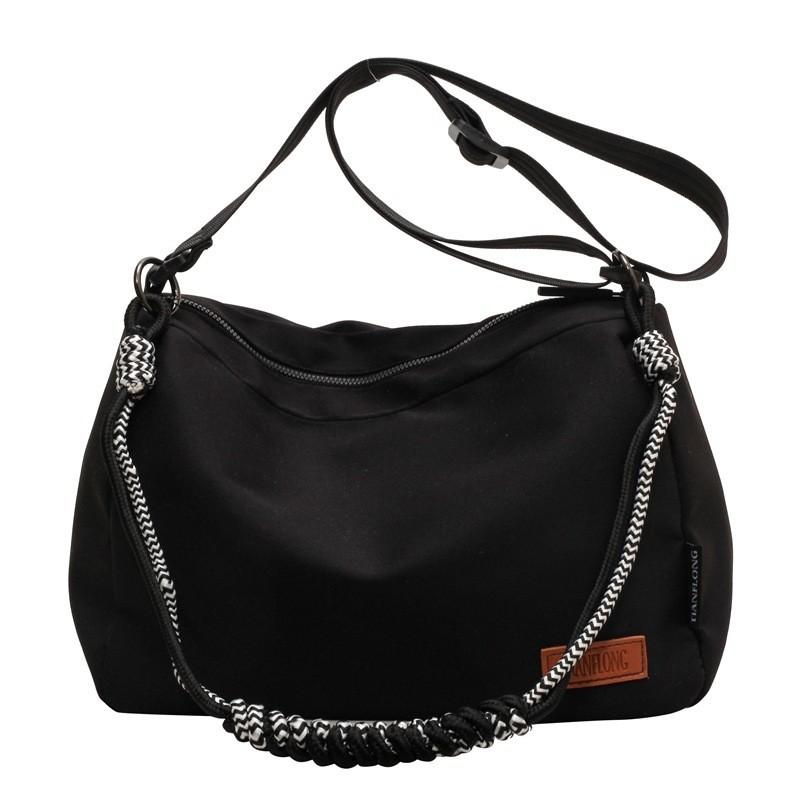 Large Capacity Women's Summer Shoulder Bag 2023 New Casual Cross-border Pillow Bag Street Fashion Nylon Tote Bag