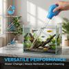 Aquarium Gravel Cleaner Fish Tank Siphon Vacuum Extended Pipette Design Quick Water Change Maintenance