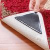 4 Stück / Set Wiederverwendbare Teppichzange Teppichzange Teppich Anti-Rutsch Silikon Griff für Badezimmer Zuhause Wohnzimmer
