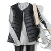 Damen Ultraleichte Daunenweste Leichte Weste Damen Winddicht Warm Weiß Ärmellos Entendaunenjacke Mantel