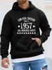 1957 Limited Edition Original Parts Streetwear Print Casual Sport Outdoor Unisex Hoodie Long Sleeve Sweatshirt Unisex Top Autumn Winter Apparel