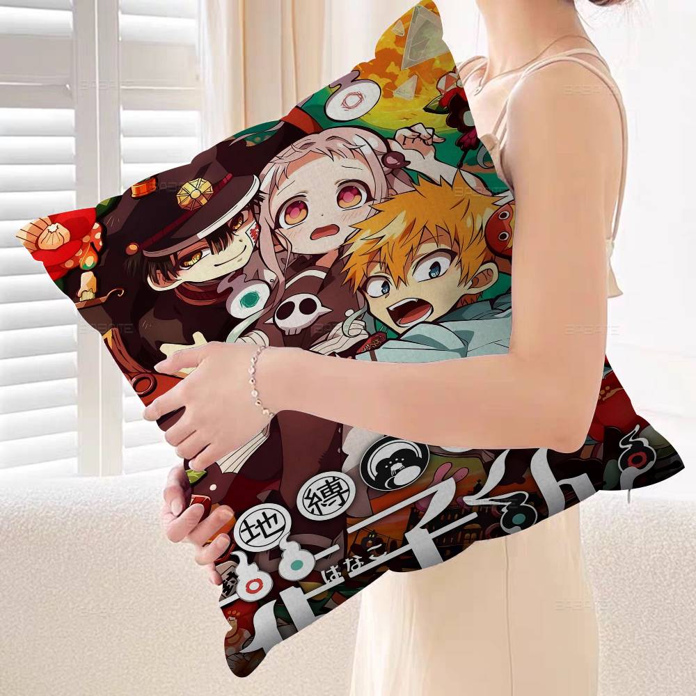 Toilet-Bound Hanako-kun 45*45cm Cushion Cover Pillow Cover Decor Pillowcase Home Pillowcase For Couch Pillow