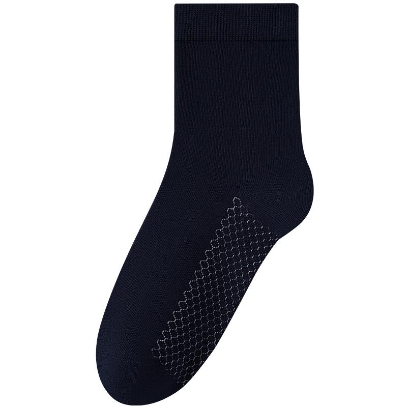 Graphene Socks Men's 10A Antibacterial, Warm and Deodorizing Mid-calf Solid Color Autumn and Winter Warm Socks