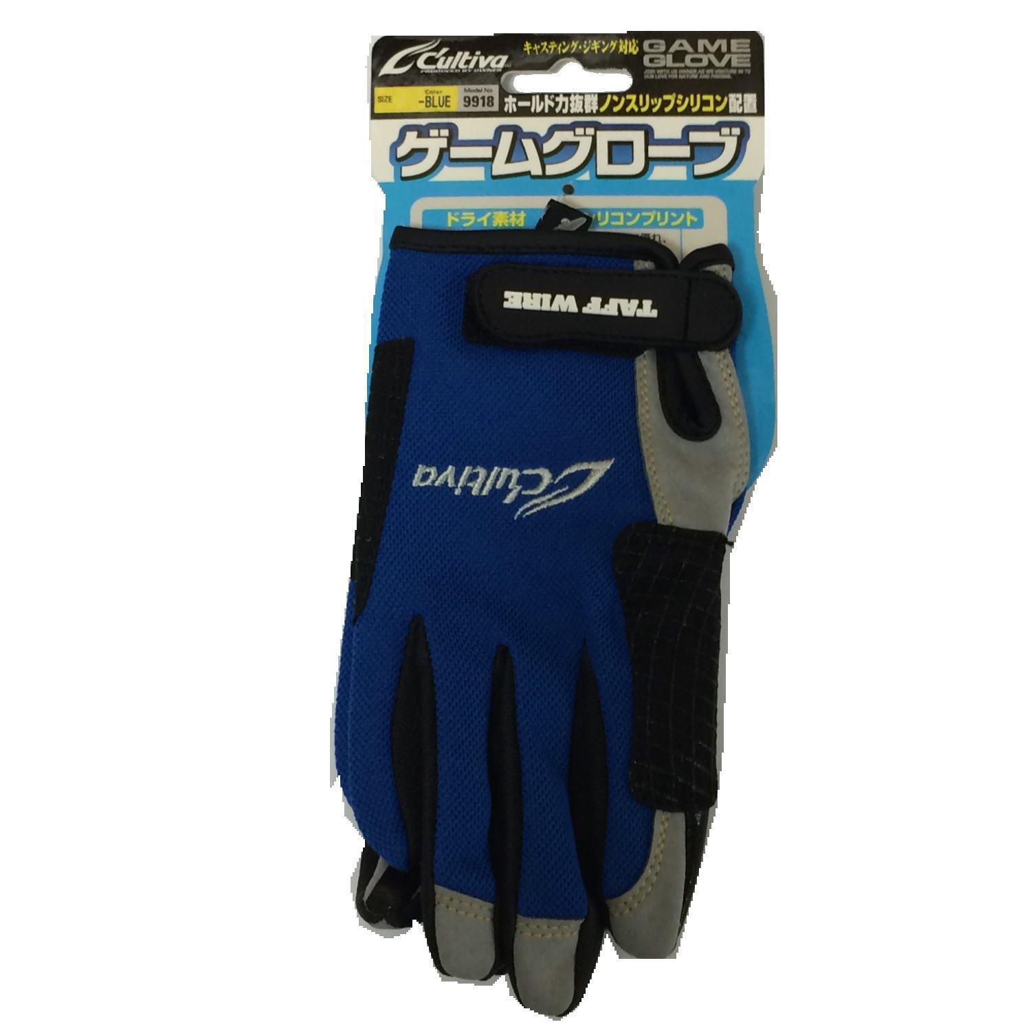 

OWNER Fishing Gloves Game Size Large Blue 209918 синий
