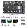 SF-046-2P Dual Oculink SFF-8612 4X To Dual NVME 110mm Adapter Card for Mainboard/Pcie SSD Connection