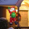 Christmas Inflatables Santa Outdoor Decorations Cute for Lawn Courtyard Home