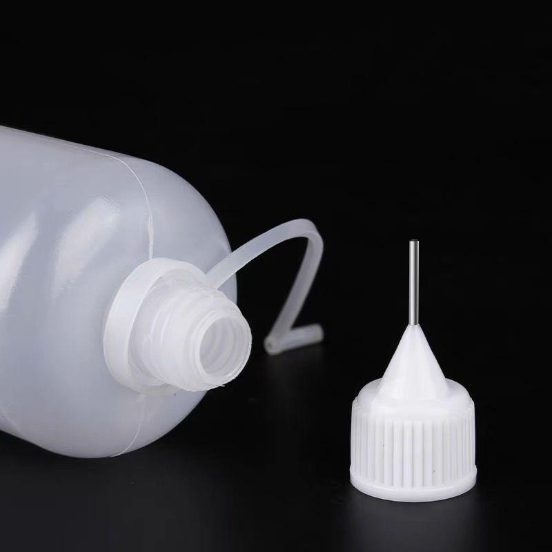 10/30/50Ml Plastic Squeezable Tip Applicator Bottle Refillable Dropper With Needle Tip Caps For Glue Pigment Oil Liquids Bottles