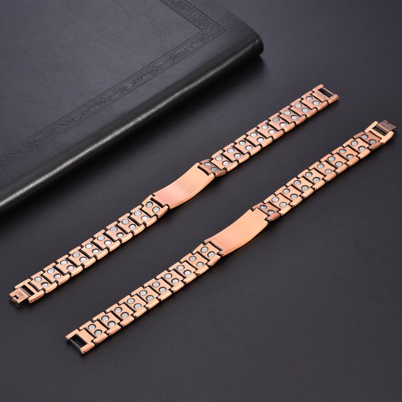 Eagle Double-Row Magnetic Red Copper Men's Bracelet