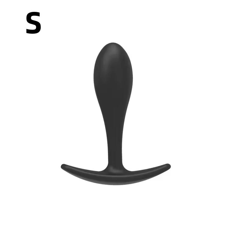 Silicone Anal Plug Butt Plug P-Spot Prostate Stimulator 3 Sizes Optional Unisex Beginner Wearable Adult Toy