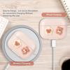 Shockproof Silicone Case With Detachable Pearls Chain for 3 Wireless Earbuds Cute 3D Bears Design