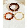 European and American Retro Smudge Round Splicing Bracelet, Personality Trend Versatile Bracelet, Niche High-end Exaggerated Jewelry Women
