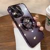 Luxuriöse Klare Hochwertige Beschichtungshülle Für iPhone 15 14 13 12 11 Pro Max Plus Weiches TPU Objektivfolie Schützen Magfsafe Magnetische Hülle