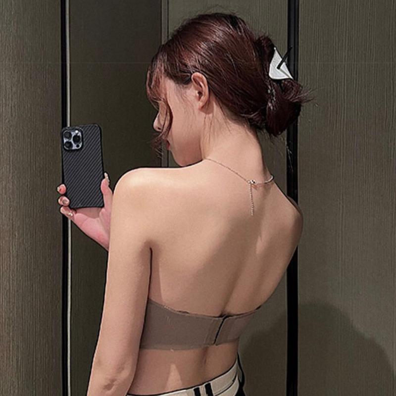 Strapless underwear women gather small breasts, show large non-slip and non-marking, no steel ring, anti-sagging invisible bra