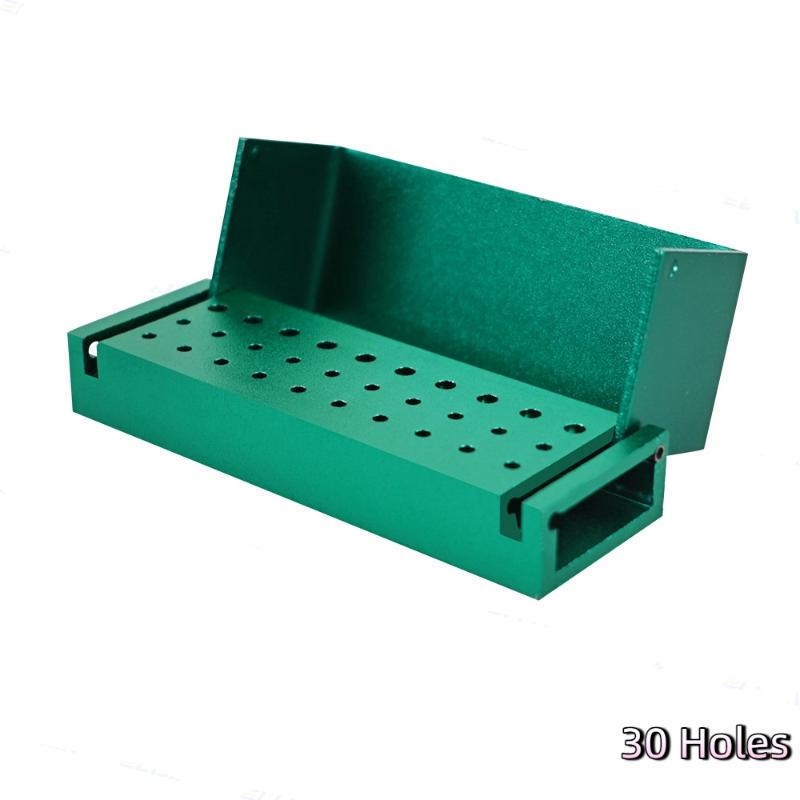 Dental Diamond Burs Drill Disinfection Block 30 Holes Multicolour High Speed Handpiece Burs Storage Organization Holder