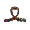 Yousheng Hair Claw Colorful Transparent Beads Decor Hair Clip Strong Grip Non-Slip Large Size Back Head Shark Hair Claw Hair