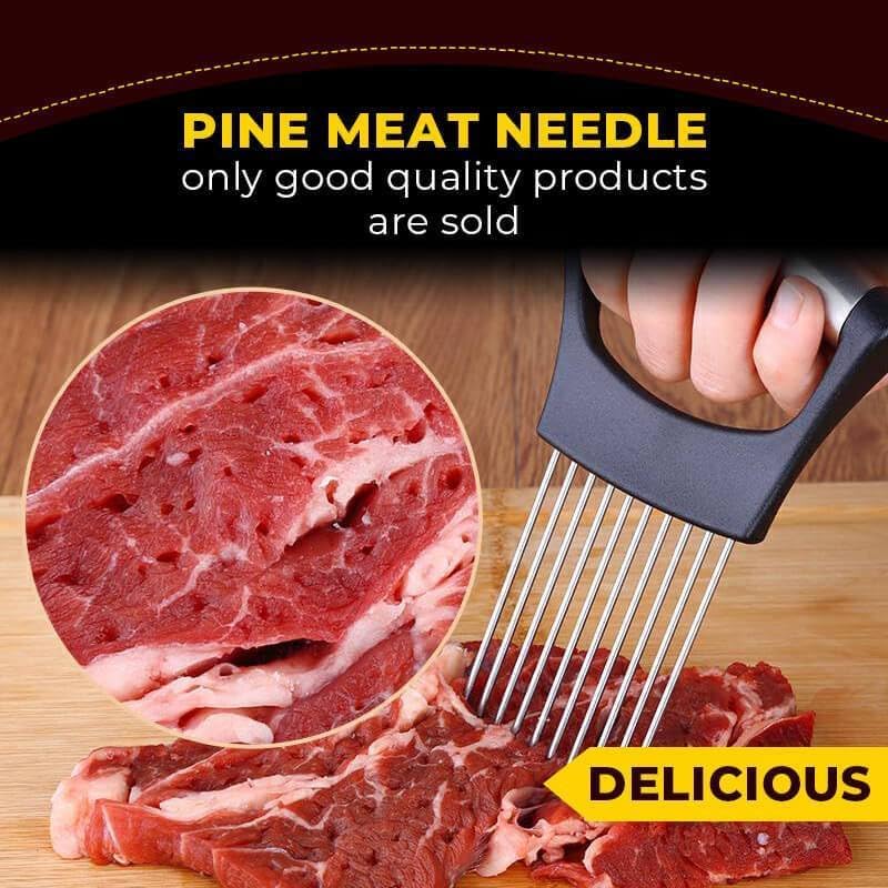 Food Slice Assistant,Stainless Steel Onion Holder Kitchen Gadgets,Easy Quick Slicer For Tomatoes Lemon,Meat Slicer For Home Use