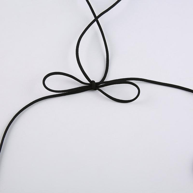 Butterfly Crop Tops Backless Strap Camis Sexy Tank Tops T Shirt Backless Short Clothes Aesthetic Lady Vest Streetwear