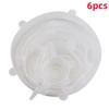 6pcs Reusable Silicone Stretch Lids For Food Bowls - Multifunctional Fruit And Vegetable Fresh-Keeping Cover