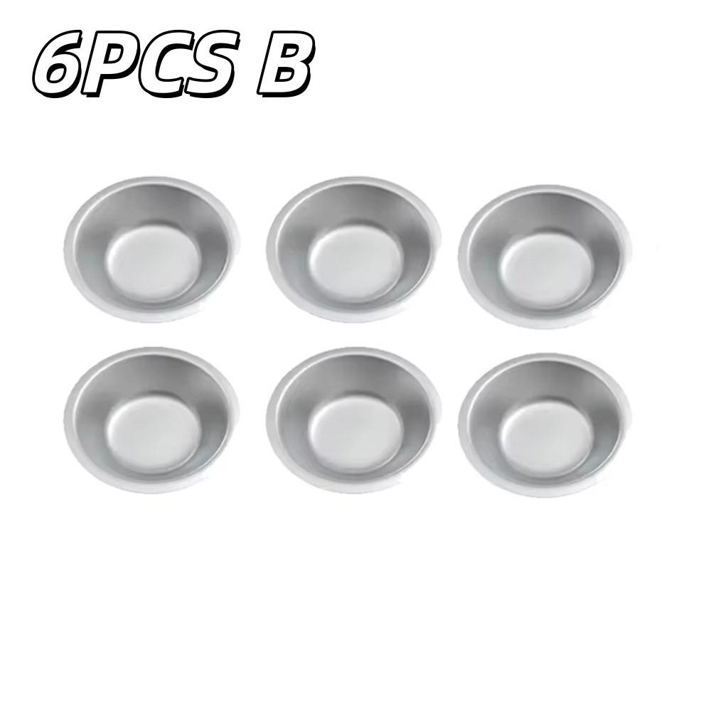 

6/12pcs Stainless Steel Painting Color Bowls Dish Easy To Pour Mouth Paint Color Grading Tray For Pigment Cosmetics Accessories