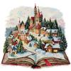 Awesocrafts Cross Stitch Stamp Magic Castle Village Easy Cross Stitch Embroidery Needlework 2 Strands Kit, Book, Pattern, Kit, 14CT,
