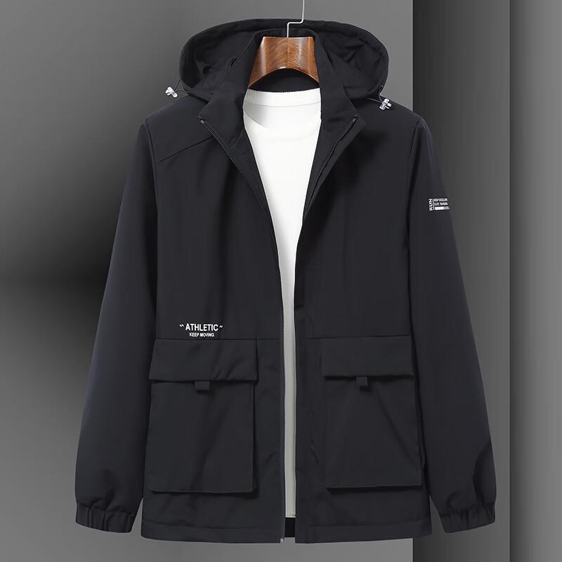 

Dibinze Мужская куртка большого размера с флисовой подкладкой для работы на открытом воздухе 8XL