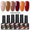 6-Color Nail Polish Glue Set, Popular Color Nail Glue, Phototherapy Nail Polish Glue Can Be Matched Arbitrarily.