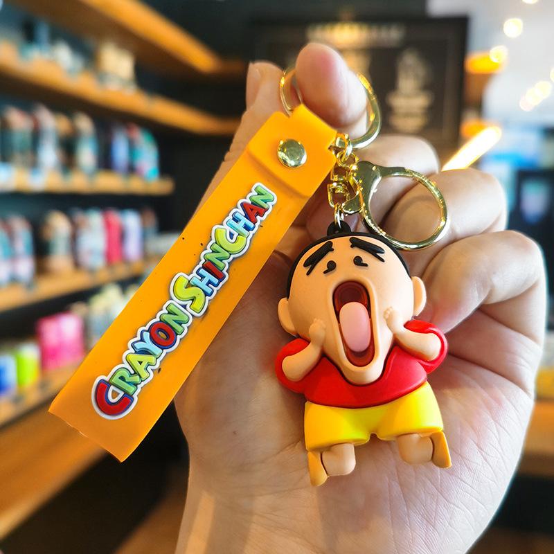 Crayon Shin-chan Keychain Cute Bag Gift Accessory Exquisite Small Ornament Quirky Crayon Shin-chan Keychain Best Gift Toys Anime