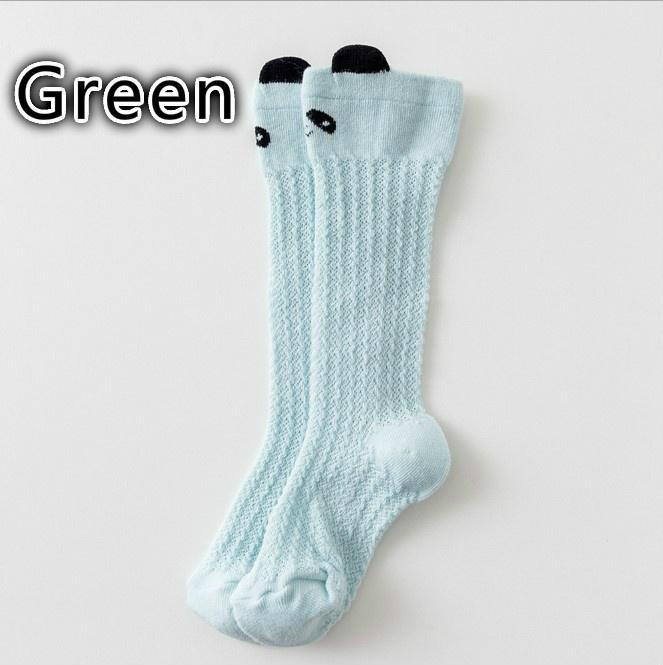 5 Pairs Summer Mesh Baby Stockings Thin Socks Mosquito Proof Cotton Baby High Stockings