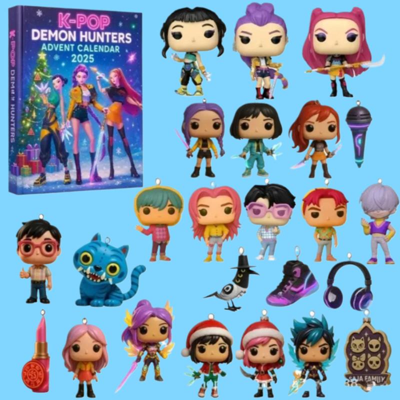 Neuer Acryl/ Dämonenjäger Weihnachtsbaumschmuck Kpop-Stil Advents-Blindbox Niedliche Gothic-Feiertagsdekoration Für Teenager und Frauen Geschenk