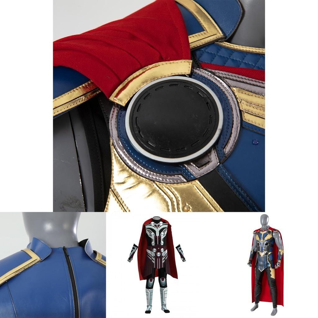 Fantasia Autêntica do Thor Infantil Com Capas e Munhequeiras Para Fãs de Cinema