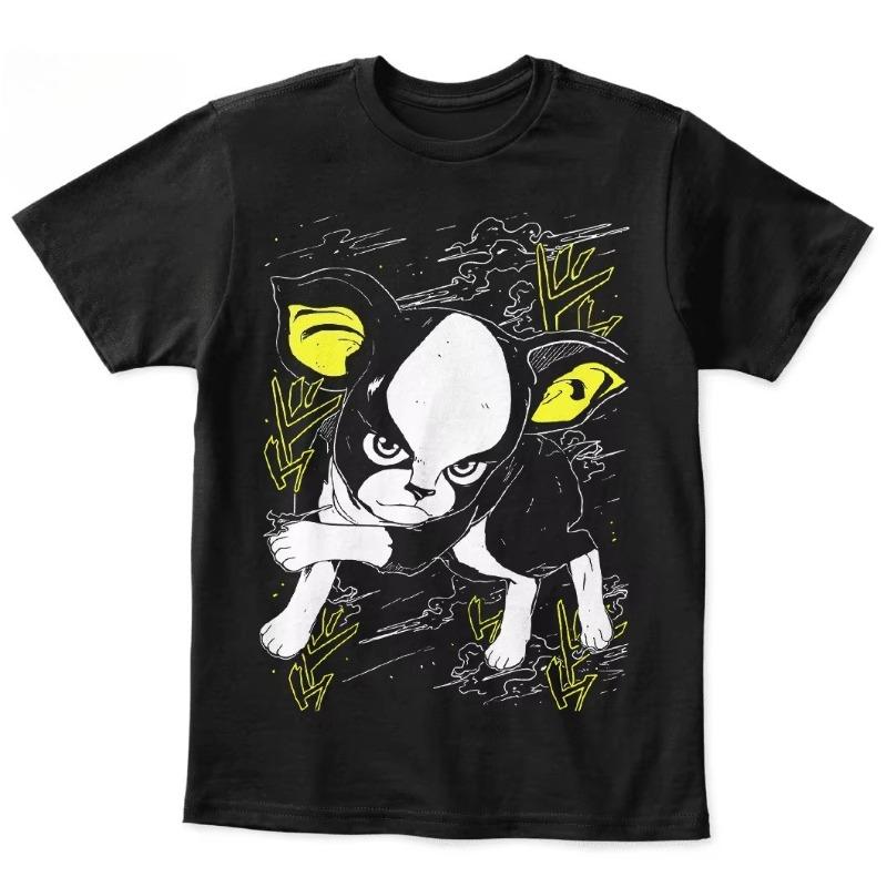 Trend Summer Cosplay Neutral Black and White Iggy JoJo Bizarre Adventure T-Shirt Jotaro Kujo Tshirt Dio Giorno Shirt All Sizes