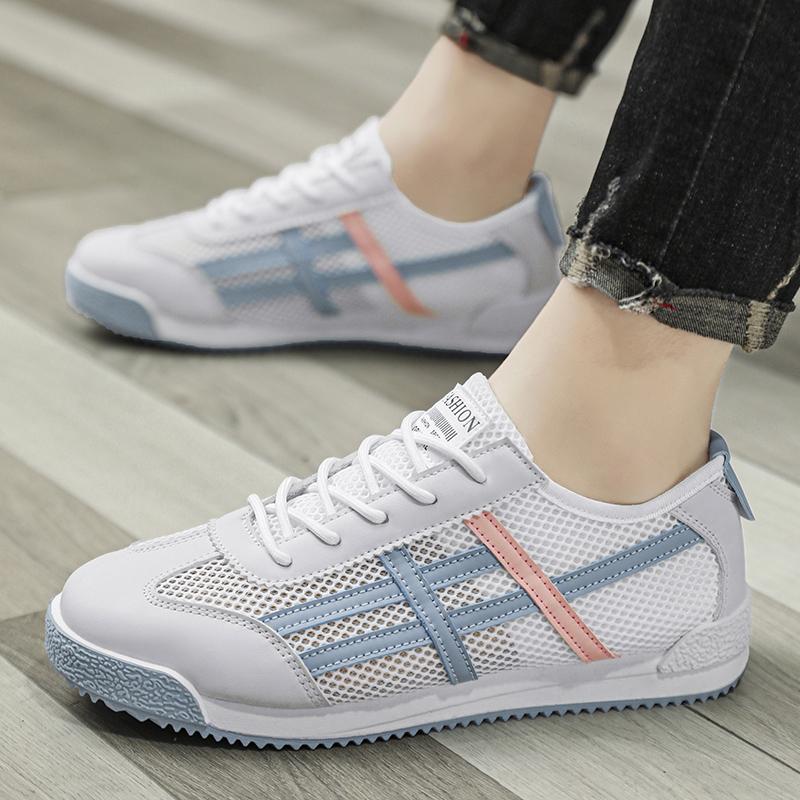 

Женские летние кроссовки для скейтбординга, дышащие мужские кроссовки для бега, повседневные детские белые спортивные туфли больших размеров 31