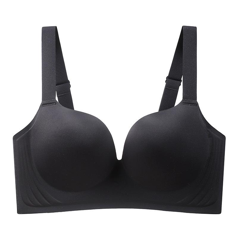 

Women s Seamless Wire-Free Plus Size Uplift Bra - Thin Style for Large Bust, Anti-Sagging & Cup Friendly 40/90BCD чорний